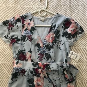 Floral Midlength Wrap Dress